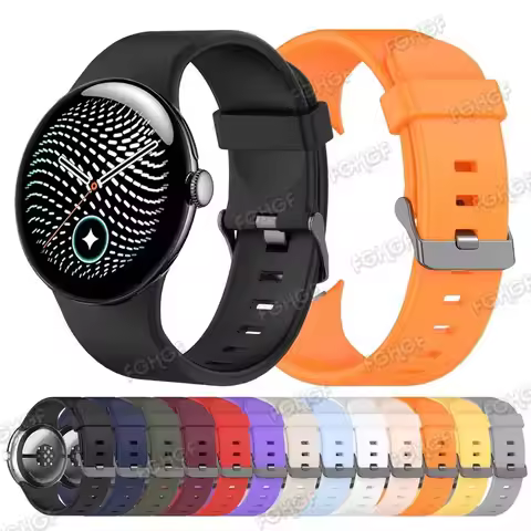 For Google Pixel Watch 5 4 45mm Strap Silicone Replacement Correa Wristband Bracelet For Google Pixe