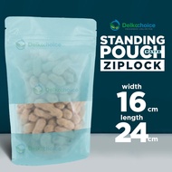 Standing Pouch Ziplock Matte Blue Light 16X24