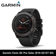 Garmin Fenix 6X Pro Solar Titanium Carbon Gray DLC / Black Band / Multi-Sport Training GPS Watch