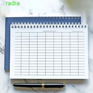 RADIANTZAP Spiral Bound Notebook, Multifunctional Universal Line Pages Financial Record Book, Horizo