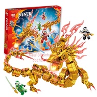 Assemble the NINJA 76058's GOLDEN Dragon Ninjago Puzzle