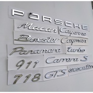 New Style Porsche 718 cayman Car Logo Boxster Rear Tail cayman English Modified GTS Borks Letters