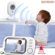 ANEMONE ABM600 Baby Monitor, 2 Way Audio Wireless Real-time Video Baby Monitor, Electronic 3.5-inch 