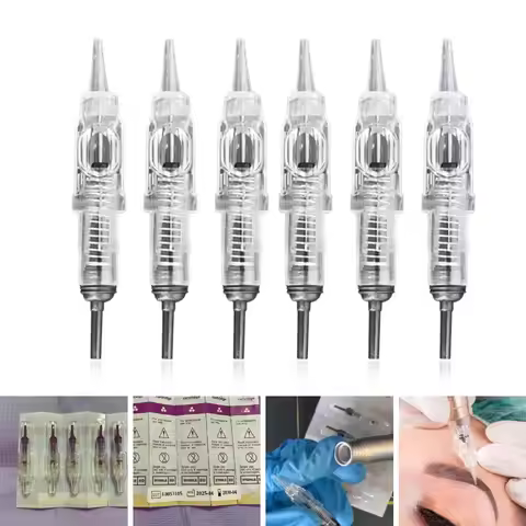 Permanent Makeup Cartridge Needles Disposable Sterilized 1RL 3RL 5RL Microblading Needles for Eyebro