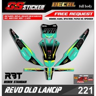 STICKER DECAL STRIPING FULLBODY RBT / GTX REVO OLD RBT BEBEK MODIF SUPERMOTO RBT BEBEK 224