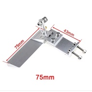 Rudder Metal 75mm RC Boat Aluminum Alloy Water Pickup Cooling Feilun TFL Hobby Tenshock