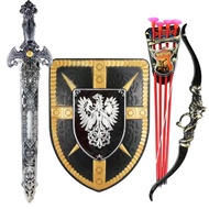 sg[Shop Hot Sale]Boys Bow and Arrow Retro Roman Archery Set Bow Arrow Shield New Kids Toy Ancient Fe