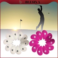 blesiya 10x Golf Club Iron Headcover Set Protective Head Cover Golf Set Golf Club 3 4 5