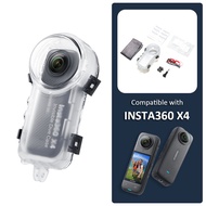 สําหรับ Insta360 X5 Dive Case 60m เคสดําน้ํากันน้ําที่มองไม่เห็น (OEM)
