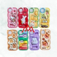 Case corak karakter gelombang curly 3D Realme C11 2021/C20/C30/C31/C53