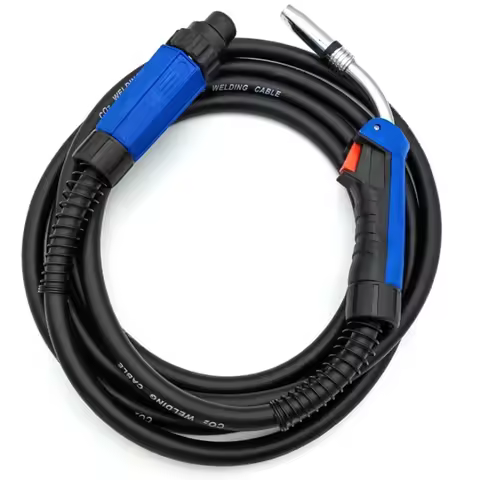24KD 250A MIG Torch Air-cooled Euro Connector 6M for MAG Welding Machine Carbon Steel