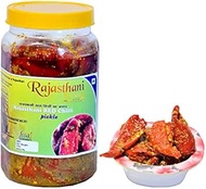 Rajasthani Swaad Lal Moti Mirch Ka Achar Tasty Stuffed Mirchi Pickle | Pack of 800 Gram
