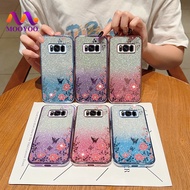 Case Samsung Galaxy S8 S8 Plus S8+ Floral Soft Casing Blink Phone Cover For Samsung S8Plus G950F G950FD G955F G955F/DS
