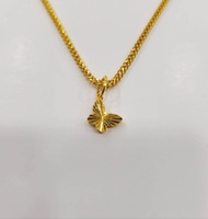 916 gold pendant Butterfly/emas 916 loket rama2 0.35g