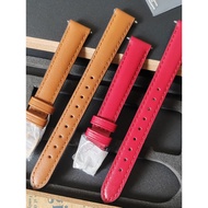 Burberry Genuine Leather Strap Suitable for BU10101/BU10102 Watch Strap Red/Brown Women's Pin Buckle 14mm