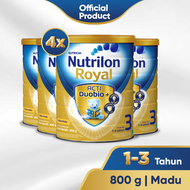 Nutrilon Royal Acti Duobio 3 Susu Pertumbuhan - Madu - 800gr Bundle 4 kaleng