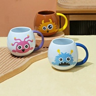 1pc Cute Monster Mug, 350ml/11.84oz Personalized Funny Expression Coffee/Milk/Tea Cup, Reusable For 