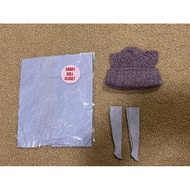 handmade sandy doll closet kitty knit beanie+knee socks Blythe Set