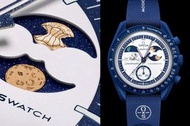 (現貨1隻）💕Omega x Swatch MoonSwatch 藍色月相腕錶