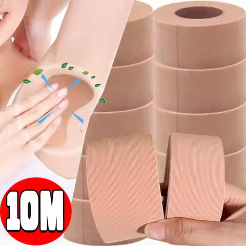 5/10M Sweat Absorbing Stickers Natural Skin Tone Color Underarms Feet Anti-Sweat Roll Strong Bonding