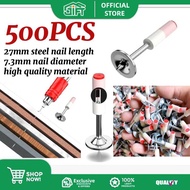 GIFT 500Pcs Nail Gunner Nails Concrete Nail Nail Gunner Heavy Duty Nail Gunner Bullet 7.3mm Diameter