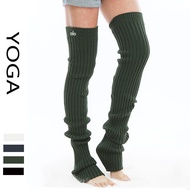 Yoga ALO Socks Yoga Sports High Tube Trend Leg Cover Thick Ankle Warm Wool Socks Long Base Socks