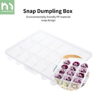 Homenhome Refrigerator Quick Frozen Dumpling Tray With Lid 18 Compartment Kitchen Food Organizer Fresh Storage Container