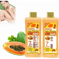 Huile Super Blanchissante Papaya 7 Jours, Huile de Papaye pour La Peau, Huile de Papaye pour Eclairc