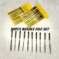 ‼️READY STOCK‼️10PCS NEEDLE FILE SET / KIKIR KAYU / KIKIR HALUS / PRECISION NEEDLE FILE / KIKIR BESI