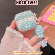 【Fast Shipment】For HOCO EW51 Case Earphone Case DIY Cute Cartoon Soft Silicone Casing