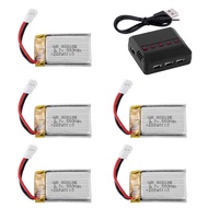1Set 3.7V 400mAh Lipo Battery Para sa X4 H107 H31 KY101 E33C E33 U816A V252 H6C RC Drone Spare Part