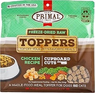 Primal Freeze Dried Pet Food Meal Topper, 18 oz Chicken Recipe - Raw Meat & Organic Produce Dog Food