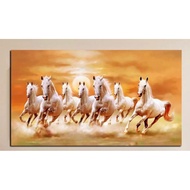7 horses feng shui painting