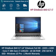 [Refurbished] HP ELITEBOOK 840 G7 I7-10610U 10th Gen14" FHD IPS, 16GB Ram, 256GB SSD, Wifi 6, Bluetooth 5.0, Win 11 Pro, 1-Month Warranty