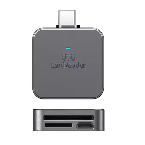 2-in-1 for SD TF Card Reader Portable Mobile Phone External Card Reader Data Converter for iPhone Mi