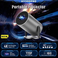 ISINBOX HY300 Pro Projector 4K Android 11 Smart Projecter Wifi Bluetooth Portable Projector Home The