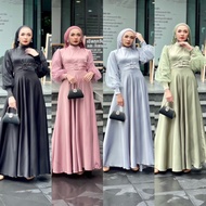 EUGENIA SATIN MATTE DRESS