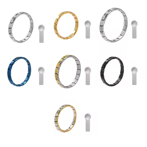 Italian Charm Store Italian Charm Bracelet 9mm Diy Original Bracelet 18 Sections Sliver Color, Gold 
