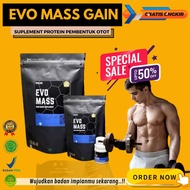 EVOMASS GAIN - l men whey protein pembentuk otot obat gemuk badan permanen asli vitamin penambah naf