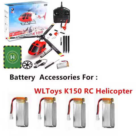 WLtoys K150 RC Helicopter Battery Accessories 3.7V 500mAh / USB Cable / For K150 RC Helicopter Spare