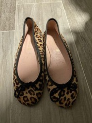 豹紋平底鞋 36 碼