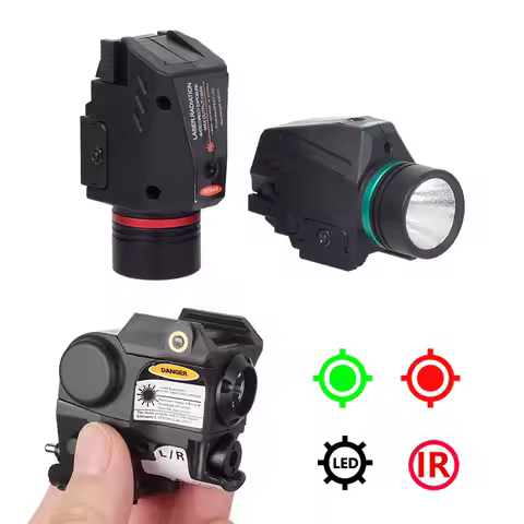 Tactical Gun Fit Taurus G2C TH9 9mm TS9 Glock 17 19 Mini Green Red IR Laser Flashlight Battery Pisto