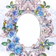 灰姑娘相框貼紙 (8color)