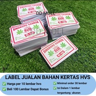Jasa Cetak Label Makanan Bahan Kertas Hvs 70gsm - Label Kemasan produk jualan Olshop Free Desain
