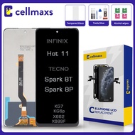 For INFINIX Hot 11 TECNO Spark 8T 8P X662 X662B X689F KG6p KG7 KG7H KG7n LCD Touch Screen Replacemen