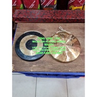 Gong Luo Brass Puja Prayer/ Imported from China UK. 8 Inch Brass Gong Puja Prayer Size. 8 Inches