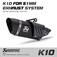 Motorcycle Exhaust Escape Silencer Akrapovic Muffler for Ninja Z400 250 Z900 ZX6R R6 MT07 PCX K10