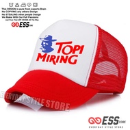 Topi Trucker Jaring Topi Miring - Topi Miring