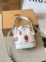 ✨新到貨 Coach & Dempsey 草莓 水桶包 手袋 斜孭袋 背囊