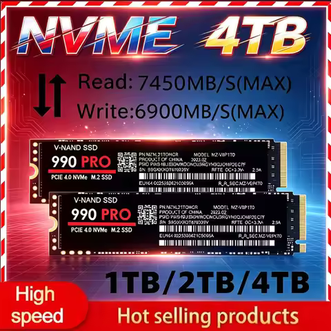 M.2 990 PRO NVMe SSD PCIe Gen4 High Performance Internal Drive 2TB 4TB Storage Upgrade For PS5 Deskt